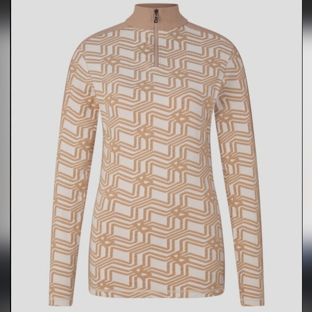 BOGNER Jule reversible first layer designer Geometric Tan and Cream popover xl